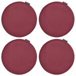 Galettes de chaise bordeaux chin imitation feutre - lot de 4 -  35cm