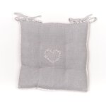 Galette de chaise coton uni 40x40 cm