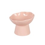 Gamelle pour chat en grs rouge et rose