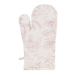 Gant de cuisine en coton motif floral 19x33