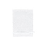 Gant de toilette en coton blanc 15 x 21 cm
