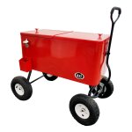 Glaci�re � roulettes, couleur rouge, 76 litres