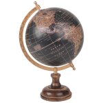 Globe terrestre carte du monde en manguier noir Globe terrestre carte du monde en manguier noir