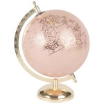 Globe terrestre carte du monde rose et doré Globe terrestre carte du monde rose et doré