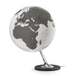 Globe terrestre de design 25 cm lumineux textes en anglais