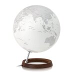 Globe terrestre de design 30 cm lumineux textes en anglais