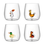 Gobelets en verre borosilicate trs rsistant transparent