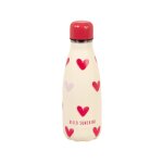 Gourde en inox beige crme motifs c?urs roses 0, 350l
