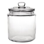 Grand bocal � biscuit en verre 6, 35 l