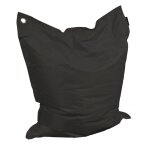 Grand coussin uni maxi noir