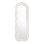 Grand miroir mural asym�trique teddy 160x60x4 cm beige