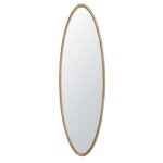 Grand miroir ovale en bois d'h�v�a 43x150