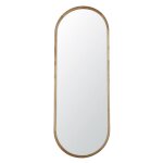 Grand miroir ovale en bois de manguier 60x170 Grand miroir ovale en bois de manguier 60x170