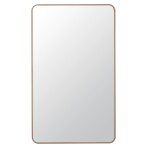 Grand miroir rectangulaire en bois de chne 100x165