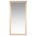 Grand miroir rectangulaire en bois de paulownia 90x180