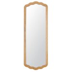 Grand miroir rectangulaire festonné en bois de manguier 56x160 Grand miroir rectangulaire festonné en bois de manguier 56x160