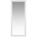 Grand miroir rectangulaire à moulures en bois de paulownia blanc 80x190 Grand miroir rectangulaire à moulures en bois de paulownia blanc 80x190