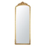 Grand miroir rectangulaire à moulures dorées 168 x 64 Grand miroir rectangulaire à moulures dorées 168 x 64
