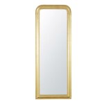 Grand miroir rectangulaire à moulures dorées 61x160 Grand miroir rectangulaire à moulures dorées 61x160