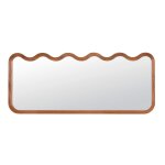 Grand miroir rectangulaire et ondulé en bois de manguier 160x65 Grand miroir rectangulaire et ondulé en bois de manguier 160x65