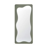 Grand miroir rectangulaire vert kaki 70x150