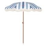 Grand parasol polyester 210x170cm bleu