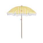 Grand parasol ray polyester 210x180cm jaune
