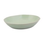 Grand saladier de cuisine en grs vert 39 cm