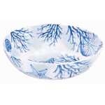 Grand saladier en mélamine pure 31 cm en imprimé coraux Grand saladier en mélamine pure 31 cm en imprimé coraux