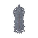 Grand thermomètre extérieur décoratif vintage fonte grise 37cm Grand thermomètre extérieur décoratif vintage fonte grise 37cm