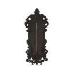 Grand thermomtre extrieur dcoratif vintage fonte marron 37cm