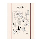 Grand torchon retour des courses en coton ecru 60 x 80 cm