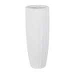 Grand vase en rsine blanc cass h80