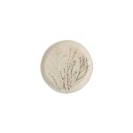 Grande assiette en grs beige