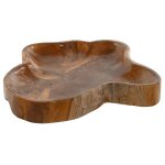 Grande coupelle dcorative en teck 40x40x5cm