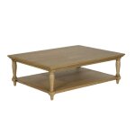 Grande table basse en chne teinte claire
