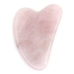 Guasha en quartz rose + housse Guasha en quartz rose + housse