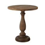 Guéridon en bois de manguier marron foncé h62 Guéridon en bois de manguier marron foncé h62