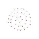 Guirlande 500 coton rose