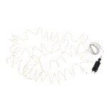 Guirlande luminaire dor avec 90 led blanches l9m