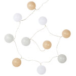 Guirlande lumineuse 10 led boules multicolores l180