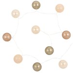 Guirlande lumineuse beige et marron 10 led l160