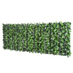 Haie artificielle feuilles de laurier - 3l x 1h m - feuillage raliste