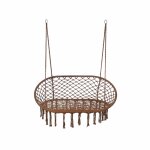 Hamac  bascule en polycoton et acier marron