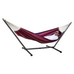 Hamac coton avec support mtal couleur candy