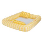 Hamac gonflable geante pvc jaune