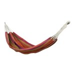 Hamac de jardin camping capacit 200 kg en polyester orange