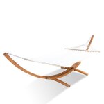 Hamac sur support 3, 15 m en bois écru Hamac sur support 3, 15 m en bois écru