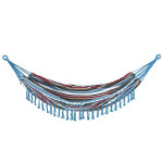 Hamac de voyage style hippie chic coton polyester multicolore