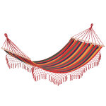 Hamac de voyage toile de hamac dim. 2l x 1l m multicolore